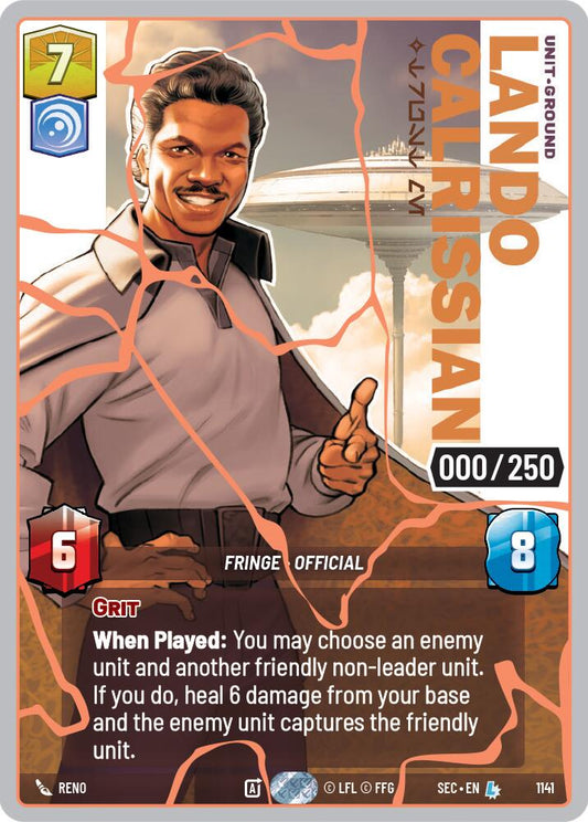 Lando Calrissian - Trust Me (1141) (Serialized) (Rose Gold) (1141) [Secrets of Power] - Shop at xdovtoxtgo