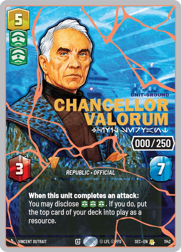 Chancellor Valorum - Civil Servant (1142) (Serialized) (Rose Gold) (1142) [Secrets of Power] - Shop at xdovtoxtgo