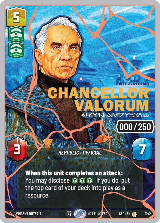 Chancellor Valorum - Civil Servant (1142) (Serialized) (Rose Gold) (1142) [Secrets of Power] - Shop at xdovtoxtgo
