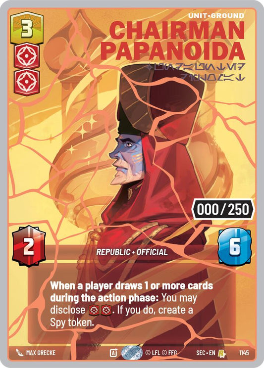 Chairman Papanoida - Undaunted Diplomat (1145) (Serialized) (Rose Gold) (1145) [Secrets of Power] - Shop at xdovtoxtgo