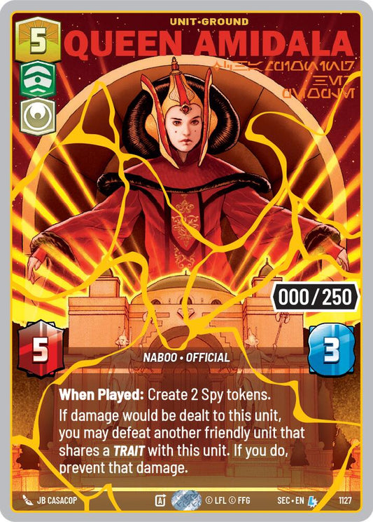 Queen Amidala - Championing Her People (1127) (Serialized) (Gold) (1127) [Secrets of Power] - Shop at xdovtoxtgo