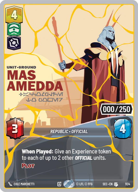 Mas Amedda - Accomplice to Power (1134) (Serialized) (Gold) (1134) [Secrets of Power] - Shop at xdovtoxtgo