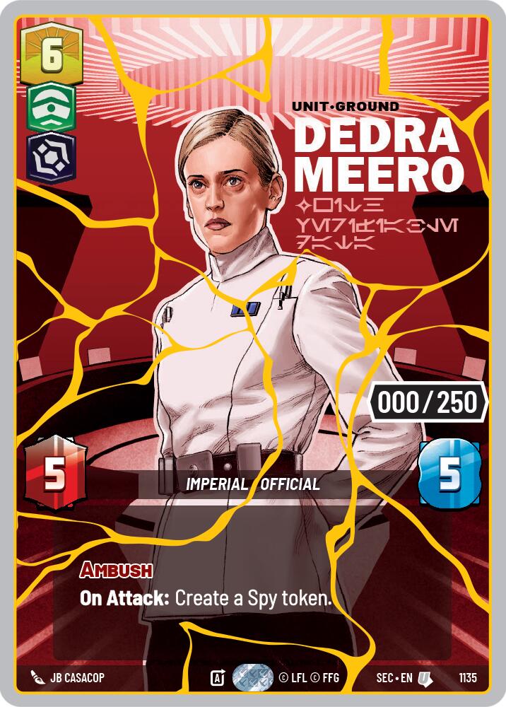 Dedra Meero - With Verifiable Data (1135) (Serialized) (Gold) (1135) [Secrets of Power] - Shop at xdovtoxtgo