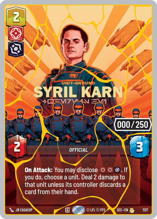 Syril Karn - Where Is He? (1137) (Serialized) (Gold) (1137) [Secrets of Power] - Shop at xdovtoxtgo