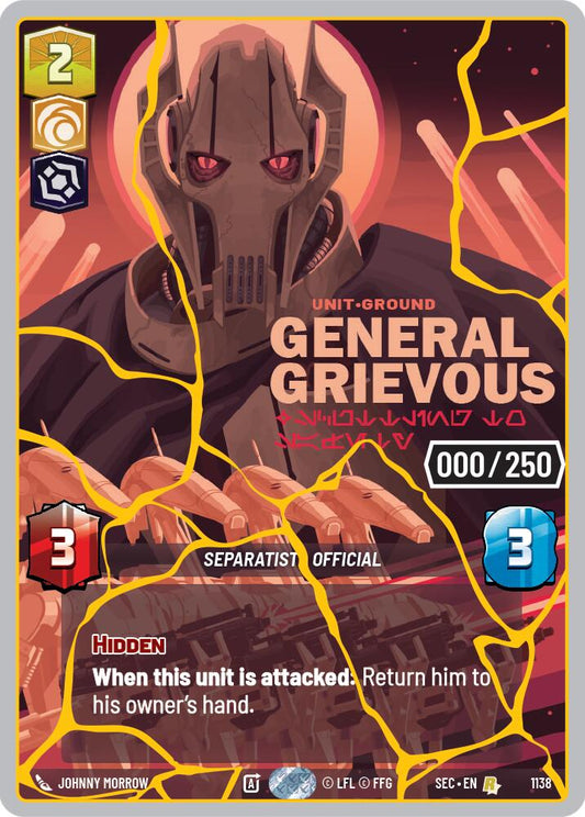 General Grievous - Scuttling to Safety (1138) (Serialized) (Gold) (1138) [Secrets of Power] - Shop at xdovtoxtgo