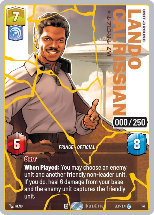 Lando Calrissian - Trust Me (1141) (Serialized) (Gold) (1141) [Secrets of Power] - Shop at xdovtoxtgo