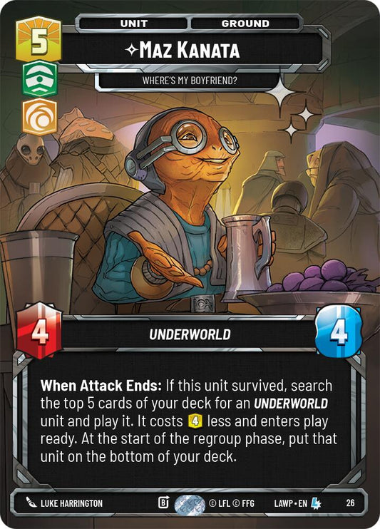 Maz Kanata - Where's My Boyfriend? (26) (Foil) (26) [A Lawless Time: Weekly Play] - Shop at xdovtoxtgo