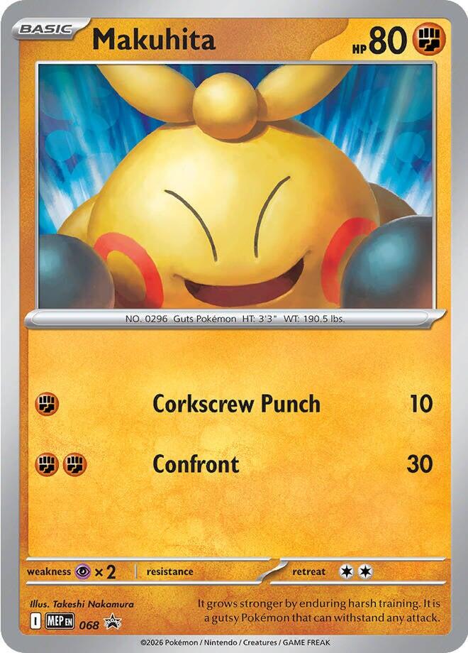 Makuhita (068) (Cosmos Holo) [Mega Evolution Promo] - Shop at xdovtoxtgo