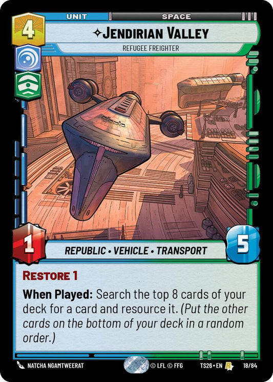 Jendirian Valley - Refugee Freighter (18/84) (18/84) [Twin Suns] - Shop at xdovtoxtgo