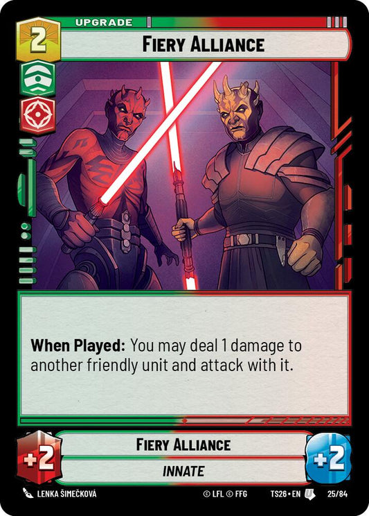 Fiery Alliance (25/84) (25/84) [Twin Suns] - Shop at xdovtoxtgo