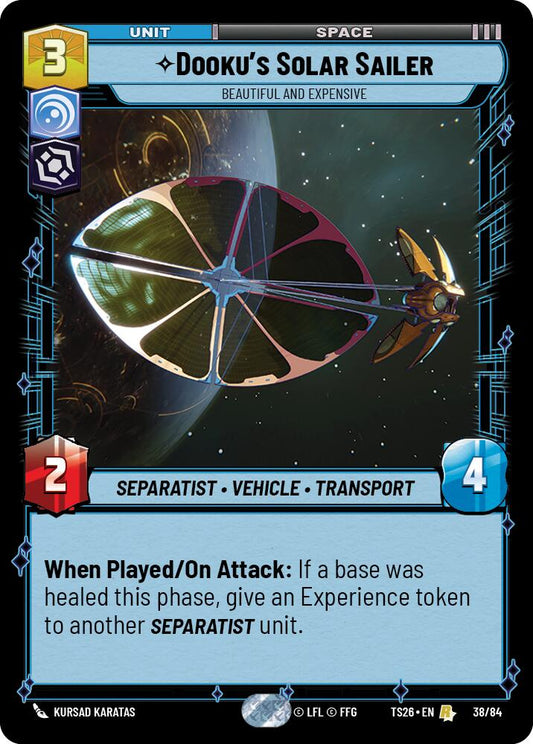 Dooku's Solar Sailer - Beautiful and Expensive (38/84) (38/84) [Twin Suns] - Shop at xdovtoxtgo