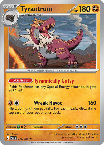Tyrantrum (045/088) (Deck Exclusive) [Mega Evolution: Perfect Order] - Shop at xdovtoxtgo