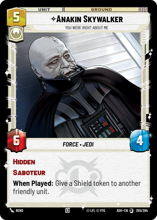 Anakin Skywalker - You Were Right About Me (255/264) (255/264) [Ashes of the Empire] - Shop at xdovtoxtgo