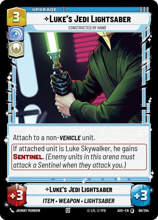Luke's Jedi Lightsaber - Constructed by Hand (66/264) (66/264) [Ashes of the Empire] - Shop at xdovtoxtgo
