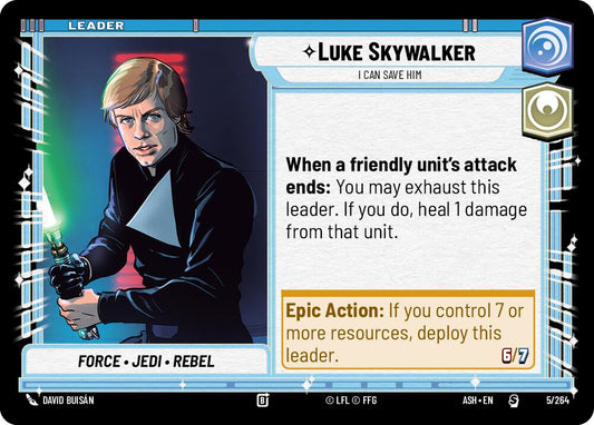 Luke Skywalker - I Can Save Him (5/264) (5/264) [Ashes of the Empire] - Shop at xdovtoxtgo