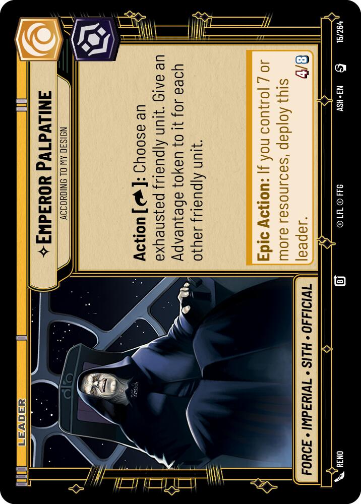 Emperor Palpatine - According to My Design (15/264) (15/264) [Ashes of the Empire] - Shop at xdovtoxtgo