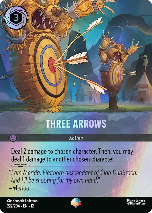 Three Arrows (Epic) (222/204) [Wilds Unknown] - Shop at xdovtoxtgo