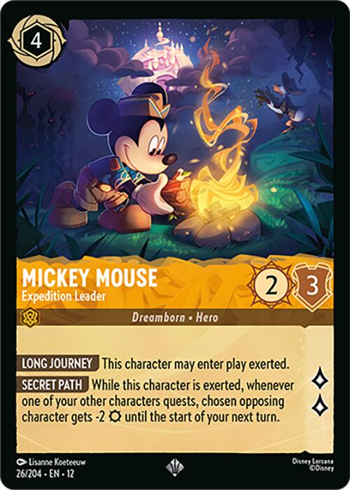 Mickey Mouse - Expedition Leader (26/204) [Wilds Unknown] - Shop at xdovtoxtgo