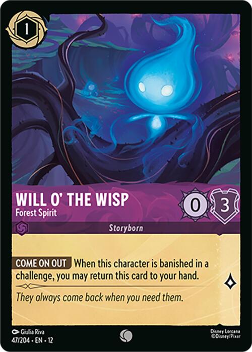 Will o' the Wisp - Forest Spirit (47/204) [Wilds Unknown] - Shop at xdovtoxtgo