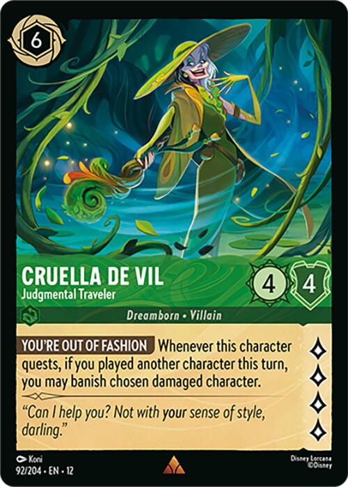 Cruella De Vil - Judgmental Traveler (92/204) [Wilds Unknown] - Shop at xdovtoxtgo