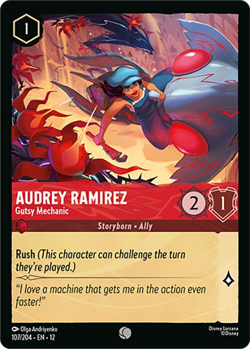 Audrey Ramirez - Gutsy Mechanic (107/204) [Wilds Unknown] - Shop at xdovtoxtgo