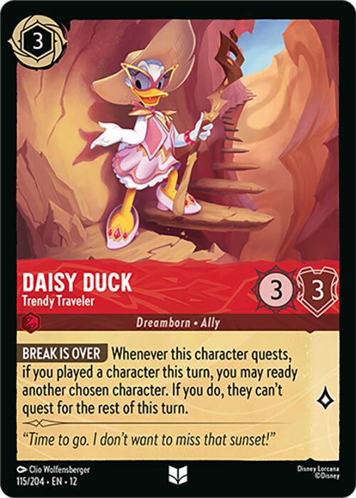 Daisy Duck - Trendy Traveler (115/204) [Wilds Unknown] - Shop at xdovtoxtgo