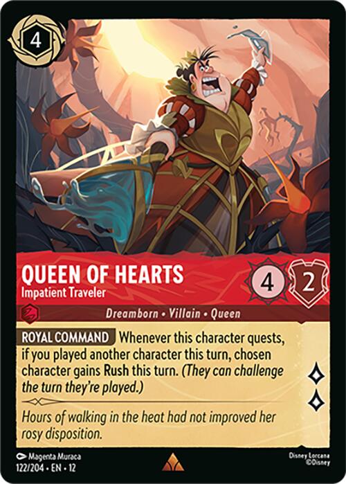 Queen of Hearts - Impatient Traveler (122/204) [Wilds Unknown] - Shop at xdovtoxtgo