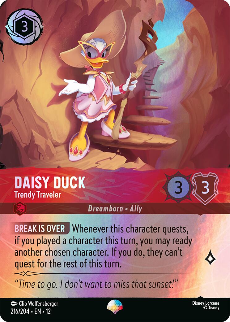 Daisy Duck - Trendy Traveler (Epic) (216/204) [Wilds Unknown] - Shop at xdovtoxtgo