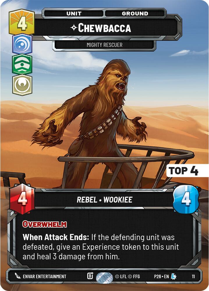 Chewbacca - Mighty Rescuer (11) (Top 4) (11) [Organized Play Promos] - Shop at xdovtoxtgo