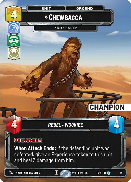 Chewbacca - Mighty Rescuer (13) (Champion) (13) [Organized Play Promos] - Shop at xdovtoxtgo