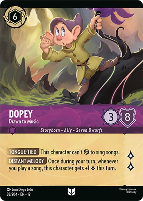 Dopey - Drawn to Music (Foil) (38/204) [Wilds Unknown] - Shop at xdovtoxtgo