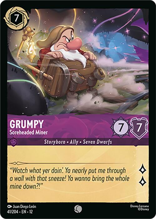 Grumpy - Soreheaded Miner (41/204) [Wilds Unknown] - Shop at xdovtoxtgo
