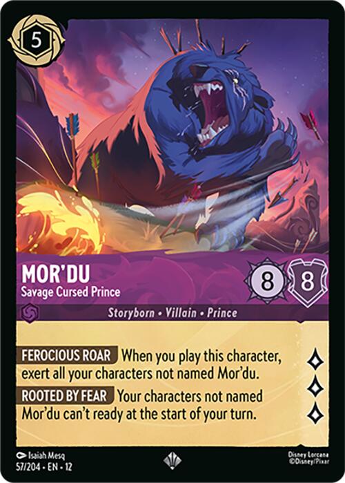 Mor'du - Savage Cursed Prince (57/204) [Wilds Unknown] - Shop at xdovtoxtgo