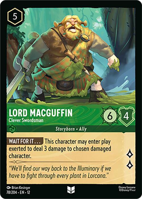 Lord MacGuffin - Clever Swordsman (78/204) [Wilds Unknown] - Shop at xdovtoxtgo