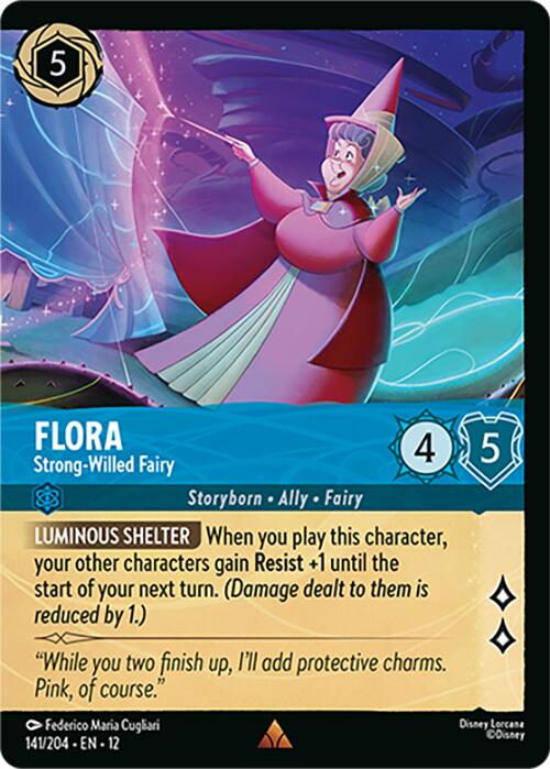Flora - Strong-Willed Fairy (Foil) (141/204) [Wilds Unknown] - Shop at xdovtoxtgo