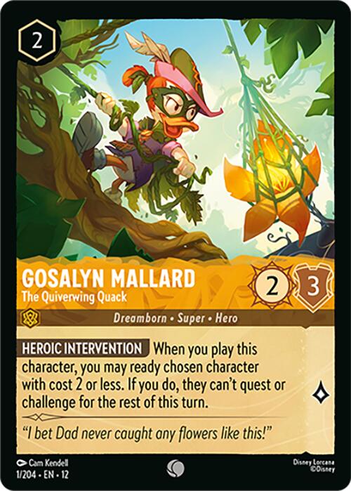Gosalyn Mallard - The Quiverwing Quack (1/204) [Wilds Unknown] - Shop at xdovtoxtgo
