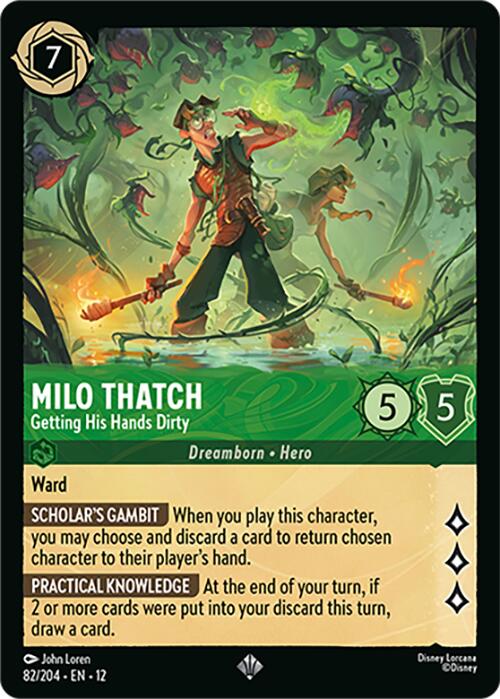 Milo Thatch - Getting His Hands Dirty (82/204) [Wilds Unknown] - Shop at xdovtoxtgo