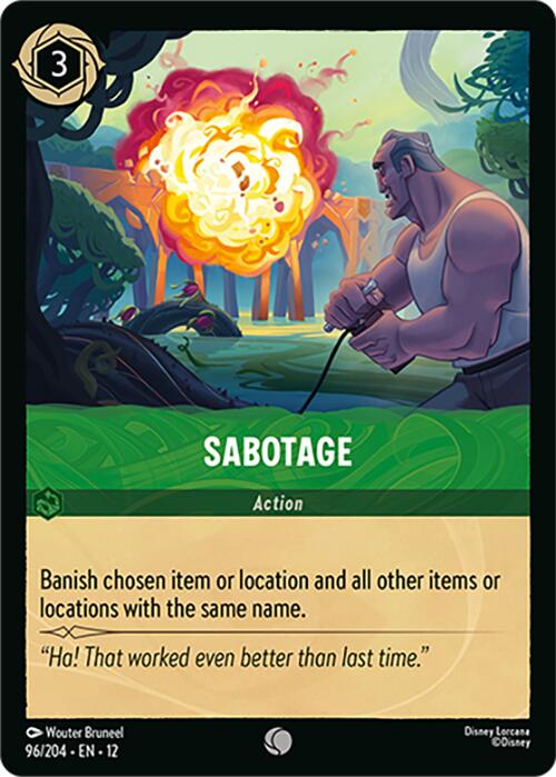 Sabotage (96/204) [Wilds Unknown] - Shop at xdovtoxtgo
