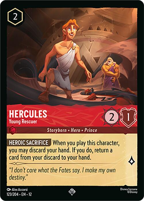 Hercules - Young Rescuer (123/204) [Wilds Unknown] - Shop at xdovtoxtgo