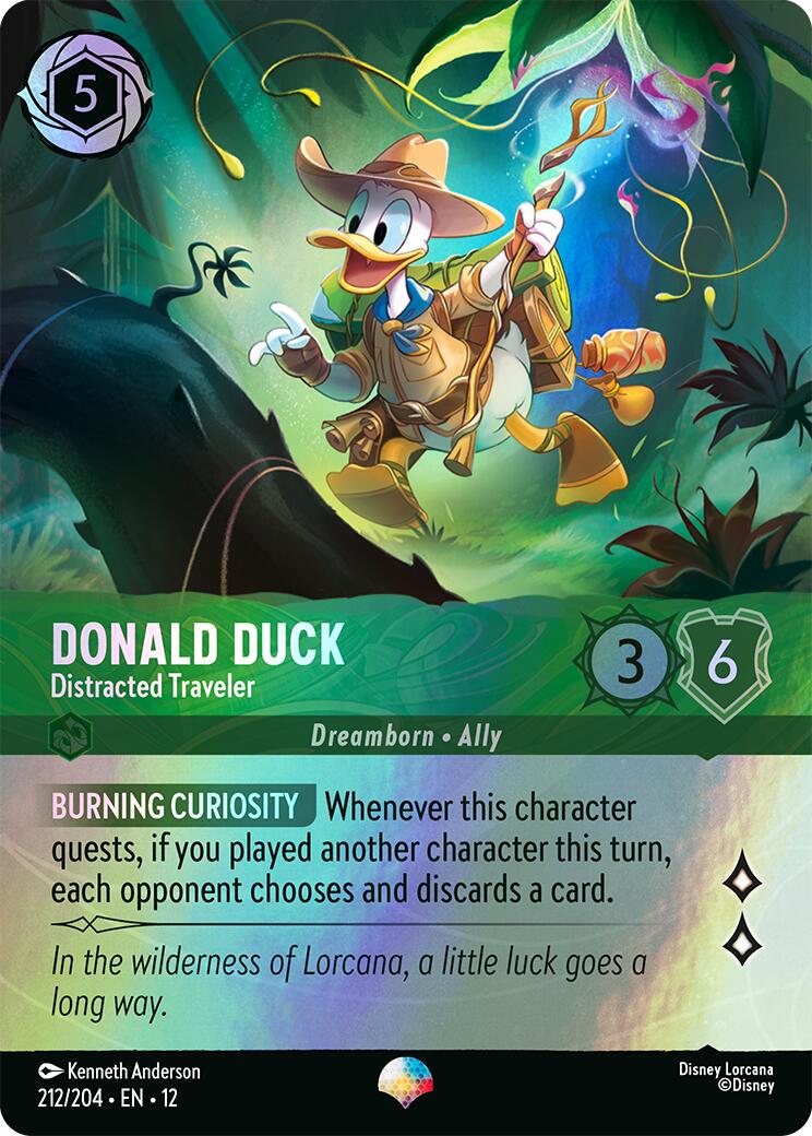 Donald Duck - Distracted Traveler (Epic) (212/204) [Wilds Unknown] - Shop at xdovtoxtgo