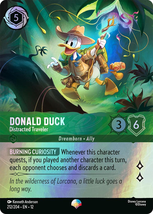 Donald Duck - Distracted Traveler (Epic) (212/204) [Wilds Unknown] - Shop at xdovtoxtgo