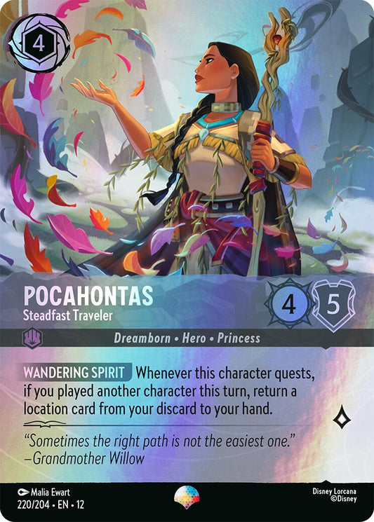 Pocahontas - Steadfast Traveler (Epic) (220/204) [Wilds Unknown] - Shop at xdovtoxtgo