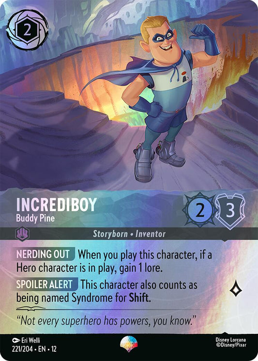 Incrediboy - Buddy Pine (Epic) (221/204) [Wilds Unknown] - Shop at xdovtoxtgo