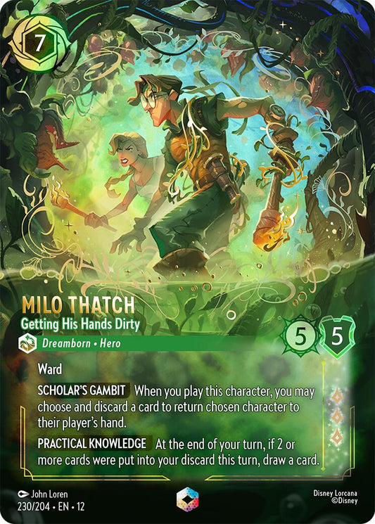 Milo Thatch - Getting His Hands Dirty (Enchanted) (230/204) [Wilds Unknown] - Shop at xdovtoxtgo