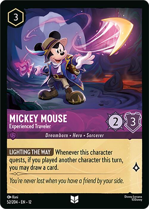 Mickey Mouse - Experienced Traveler (52/204) [Wilds Unknown] - Shop at xdovtoxtgo