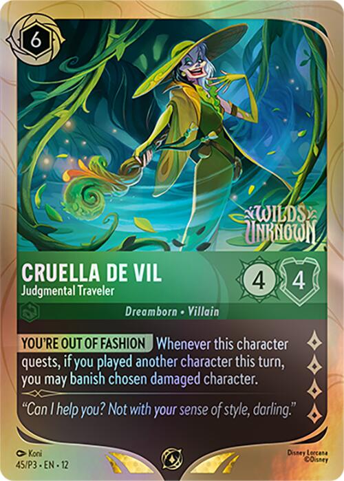 Cruella De Vil - Judgmental Traveler (45) [Promo Cards] - Shop at xdovtoxtgo