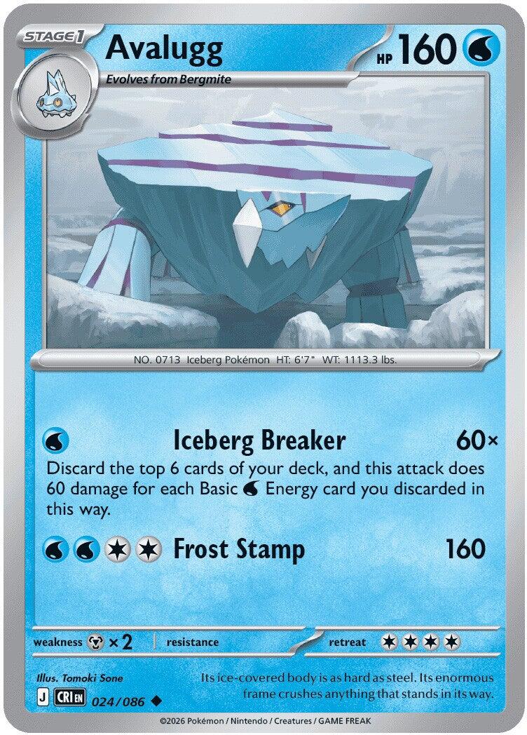 Avalugg (024/086) [Mega Evolution: Chaos Rising] - Shop at xdovtoxtgo