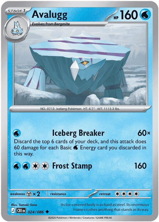 Avalugg (024/086) [Mega Evolution: Chaos Rising] - Shop at xdovtoxtgo