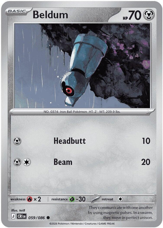 Beldum (059/086) [Mega Evolution: Chaos Rising] - Shop at xdovtoxtgo