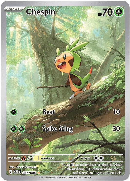 Chespin (087/086) [Mega Evolution: Chaos Rising] - Shop at xdovtoxtgo